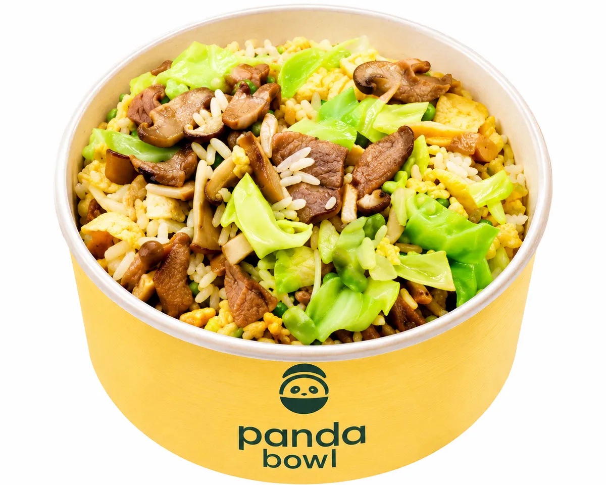 Riz sauté au boeuf et choux